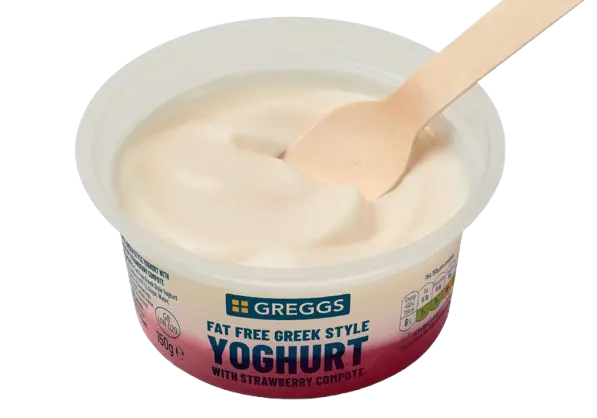 Fat Free Greek Style Yoghurt with Strawberry Compote