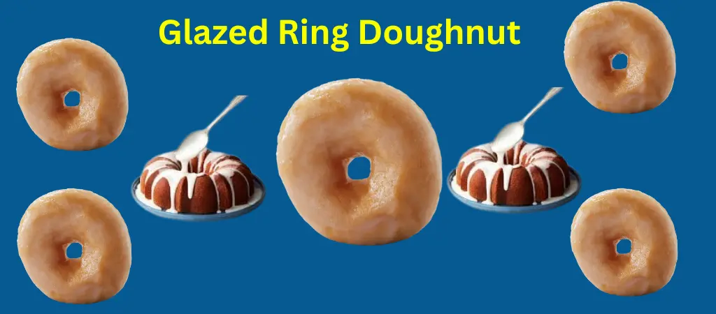 A Classic Indulgence Glazed Ring Doughnut For 2025 1 A soft, golden-brown ring doughnut coated in a smooth, shiny sugar glaze, giving it a light sweetness and a bright, glossy finish. The doughnut looks fluffy and airy, with an even shape and a classic ring design.
